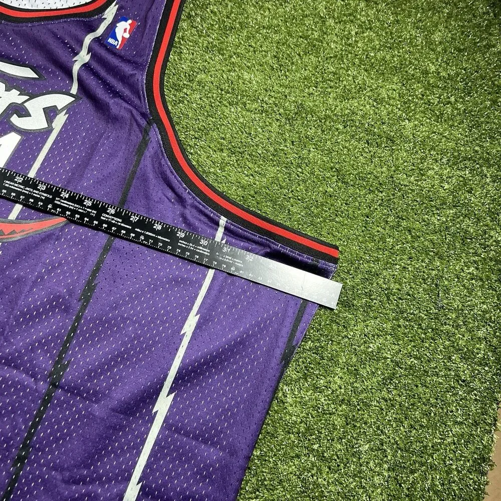 1998-99 Mitchell & Ness Toronto Raptors #1 Tracy Mcgrady NBA Jersey Men Size 5XL
